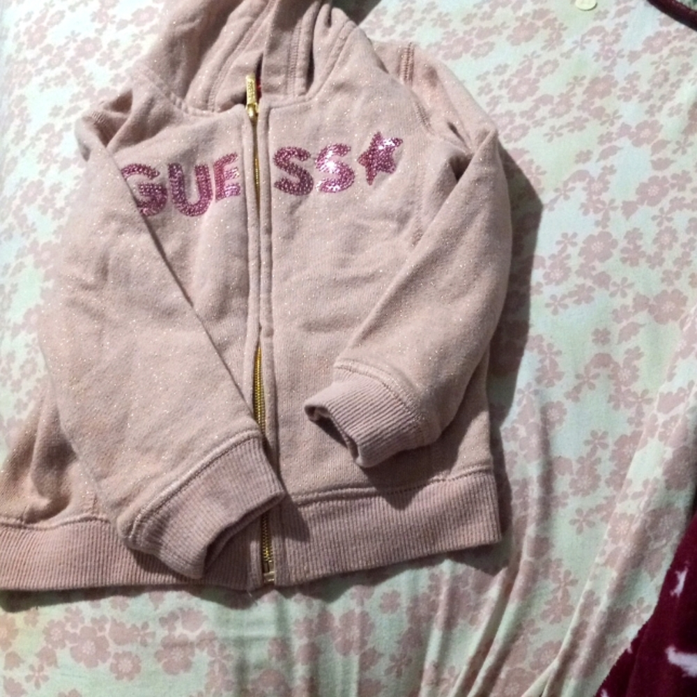 Cute sweat suit / pink glittery
